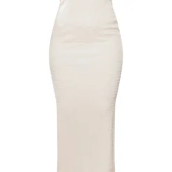 Robe Bustier Longue Texturée Crème -Jolie Vêtue Soldes Magasin fae4cb2e86a4aaa4aef7f67b4865edaceca27c9c cnd7698 5