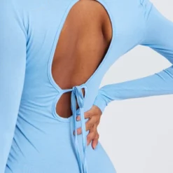 Robe Moulante En Jersey Bleu Clair à Dos Nu Noué Et Manches Longues 10 Robe Moulante En Jersey Bleu Clair à Dos Nu Noué Et Manches Longues -Jolie Vêtue Soldes Magasin fba4fede7a185c634a320f17e7f0a07ee4a1876f cnd1258 4