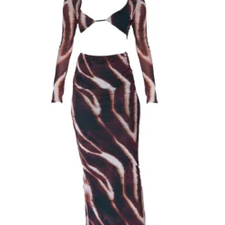 Robe Longue En Mesh Marron Imprimé Animal à Manches Longues Et Empiècement 11 Robe Longue En Mesh Marron Imprimé Animal à Manches Longues Et Empiècement -Jolie Vêtue Soldes Magasin fc8cfdb64dcfe1b2b05e6ba2c2457685d58aafc1 cna4895 5
