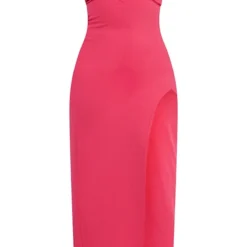 Plus Robe Longue Rose Découpée -Jolie Vêtue Soldes Magasin fd071ccc069be698f3b5999db25744aca47af28c cmy4210 6