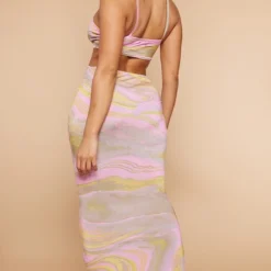 Shape Robe Longue Moulante Rose Imprimé Marbré à Découpes -Jolie Vêtue Soldes Magasin fd3bf0ad8d8f02ebfe5d04e18bb5214f28299405 cne0525 2