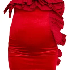Maternité Robe Moulante De Grossesse Rouge à Bustier Volanté -Jolie Vêtue Soldes Magasin fd6e2820c7d8e55dc840cc4765b0f3ef750e6e72 cna9471 5