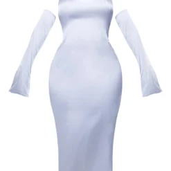 Shape Robe Mi-longue Argentée Satinée à Col Bardot Et Dos Nu -Jolie Vêtue Soldes Magasin fde86ceff6d781639c3e9ef363ee57b87ec29e00 cnc4678 5