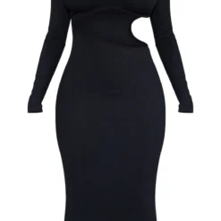 Shape Robe Longue Noire En Bandage Côtelé à Manches Longues Et Découpe 11 Shape Robe Longue Noire En Bandage Côtelé à Manches Longues Et Découpe -Jolie Vêtue Soldes Magasin fe0aa55433bb0729264a7d47b9c4ada7c32d39be cnc8769 5