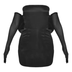 Petite Robe Moulante Noire à Noeud Et Gants -Jolie Vêtue Soldes Magasin fe5396f9d8b9113f13d709733c83fd959dd63469 cnb3028 5