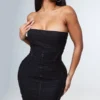 Shape Robe Bustier Courte Moulante Noire En Mesh Froncé -Jolie Vêtue Soldes Magasin fe9c84151218f17637fc5c99c9645f5b3163c543 cnc8855 1