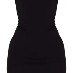 Robe Moulante Bustier Tissée Stretch Noire à Ourlet Rabattu -Jolie Vêtue Soldes Magasin feb0478eca43f51e388282408bf958b2d3349990 cnc6204 5