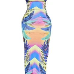 Shape Robe Longue Violette Moulante Imprimé Tropical à Col Bénitier -Jolie Vêtue Soldes Magasin ff87693f0de1b555c09019e79d453d2cd92bf496 cmy6944 6