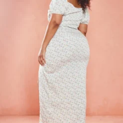 Plus Robe Mi-longue Blanche à Petites Fleurs 8 Plus Robe Mi-longue Blanche à Petites Fleurs -Jolie Vêtue Soldes Magasin ff9d2b901ca973ad089c8c8377c8ccb0fac8487d cmy4337 3