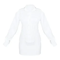 Robe Chemise Style Corset Blanche à Manches Longues -Jolie Vêtue Soldes Magasin ffadb940b8b1aee94b833d658d1c1d024048665d cnb9191 5