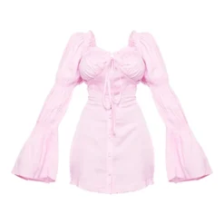 Petite Mini Robe Effet Lin Rose Bonbon Découpée Devant -Jolie Vêtue Soldes Magasin ffc562e07cd358c46bcf248b2c9d7c07ecd21bb0 cnd3123 5